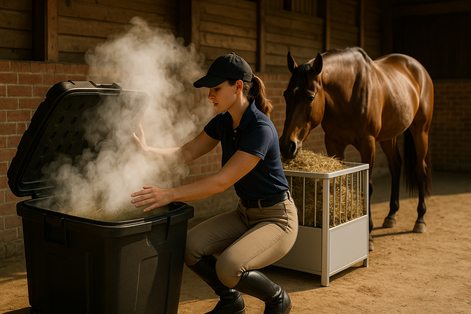 Hoe lang moet je hooi stomen?
