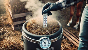 Wat doet een temperatuurmeter op de hooistomer