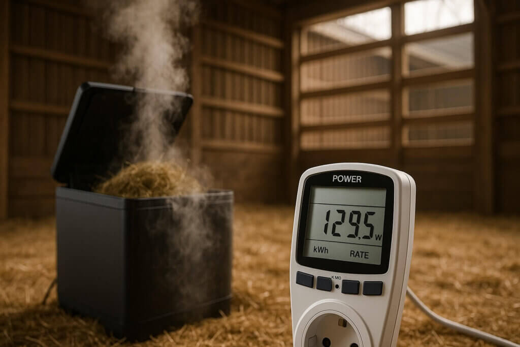 Hoeveel elektriciteit verbruikt een hooistomer?