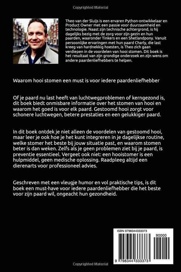 Boekomslag over voordelen van hooi stomen voor paarden.